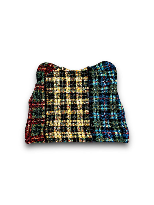 Plaid Bear Beanie