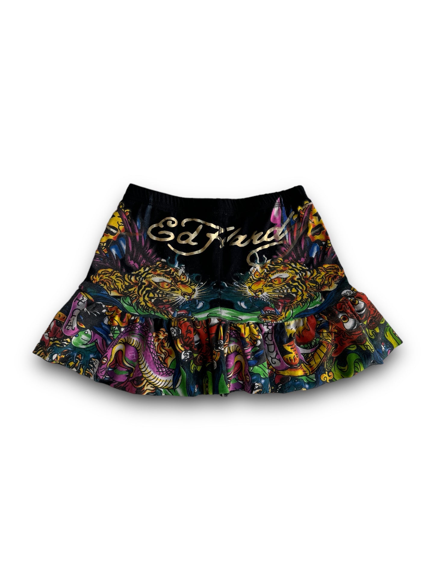 Ed Hardy Ruffled Mini Skirt