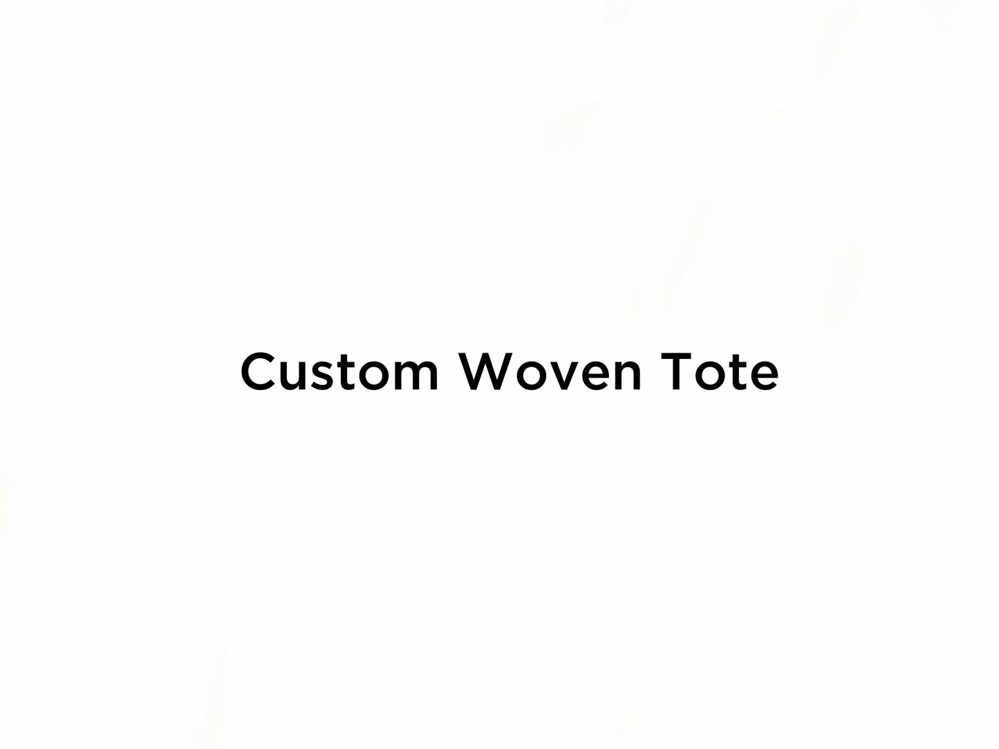 Custom Woven Tote